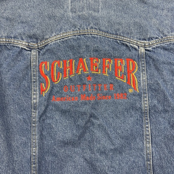 Schaefer Outfitter - Legend Denim Jacket  100% Cotton - Men's Size Medium 1982 - Picture 6 of 8